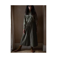 The Simple Folk Women's Wide-legged Cotton Corduroy Culotte