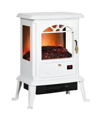 23" Electric Infrared Fireplace Stove Heater 1000W/1500W, White