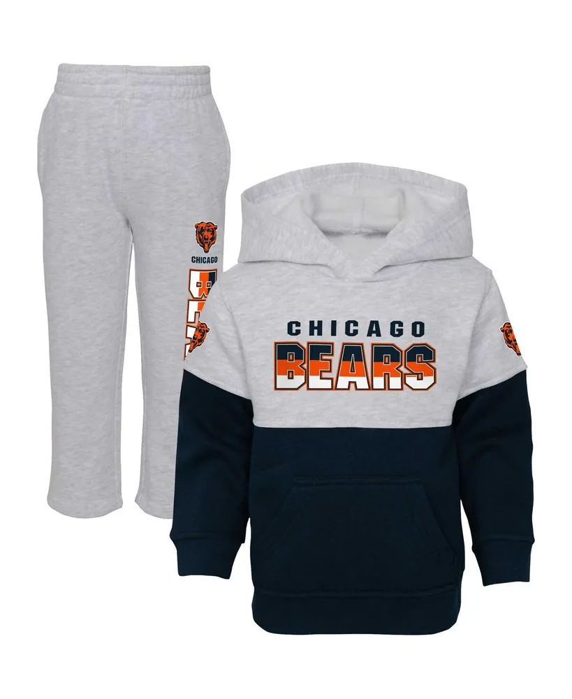 Preschool Heathered Gray Chicago Bears Long Sleeve T-Shirt & Pants Sleep  Set 