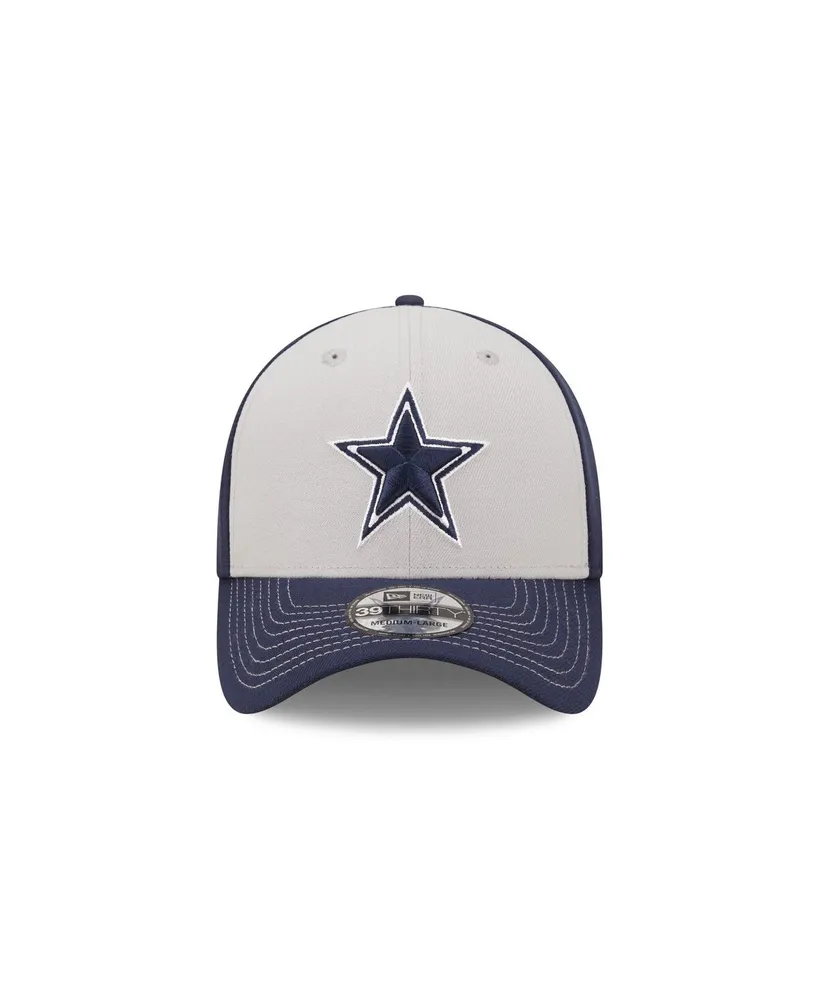 Men's New Era Gray, Navy Dallas Cowboys Classic 39THIRTY Flex Hat