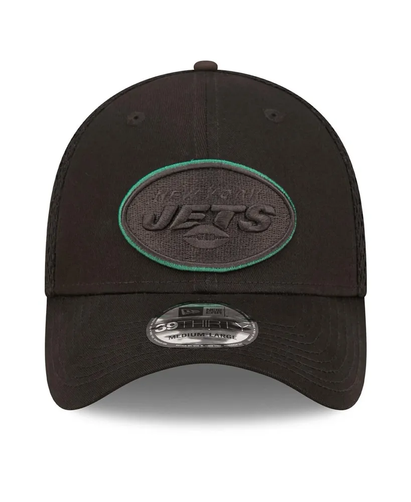 Men's New Era Black York Jets Team Neo 39Thirty Flex Hat