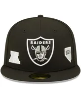 Men's New Era Black Las Vegas Raiders Identity 59Fifty Fitted Hat