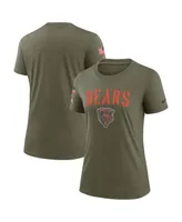 Women's Nike Olive Chicago Bears 2022 Salute To Service Legend T-shirt
