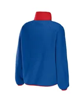 Women's Wear by Erin Andrews Royal Buffalo Bills Polar Fleece Raglan Full-Snap Jacket