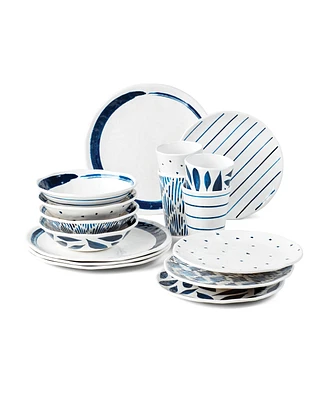 Lenox Blue Bay Melamine 16-Piece Dinnerware Set