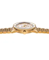 Rado Women's Swiss Automatic Captain Cook x Marina Hoermanseder Heartbeat Gold-Tone Stainless Steel Bracelet Watch 37mm