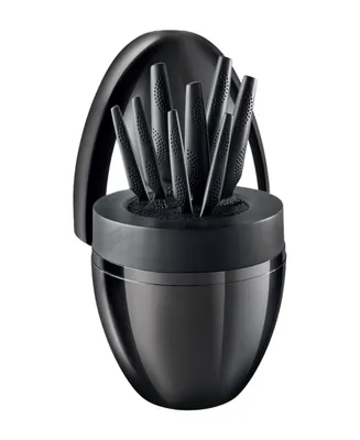 Cuisine::pro Id3 Black Samurai the Egg Knife Block Set, 9 Piece