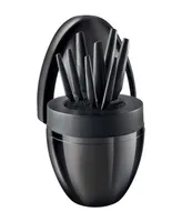 Cuisine::pro Id3 Black Samurai the Egg Knife Block Set, 9 Piece