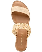 Sun + Stone Women's Easten Double Band Slide Flat Sandals, Created for Macy's