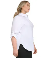 Calvin Klein Plus Non Iron Button-Front Shirt