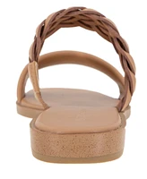 BCBGeneration Women's Lereda Square Toe Flat Sandal