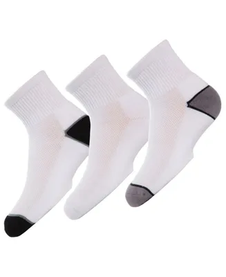 3 Pairs Kids Unisex Quarter-Crew Sport Socks