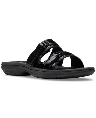 Clarks Women's Cloudsteppers Breeze Piper Comfort Slide Sandals