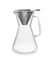 London Sip Glass Pour Over Carafe with Filter