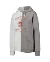 Women's Gameday Couture Gray, White Florida State Seminoles Split Pullover Hoodie