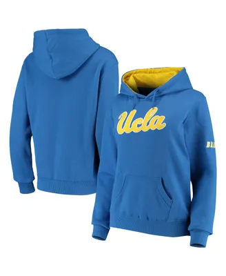 Women's Stadium Athletic Blue Ucla Bruins Big Logo Pullover Hoodie