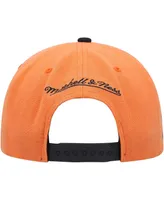 Men's Mitchell & Ness Orange, Black Phoenix Suns Side Core 2.0 Snapback Hat