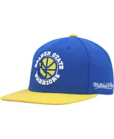 Men's Mitchell & Ness Royal Golden State Warriors Hardwood Classics Coast to Fitted Hat