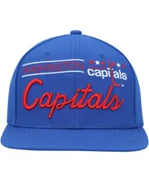 Men's Mitchell & Ness Blue Washington Capitals Retro Lock Up Snapback Hat