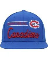 Men's Mitchell & Ness Blue Montreal Canadiens Retro Lock Up Snapback Hat