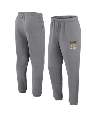 Men's Fanatics Heathered Gray San Diego Padres Go Overboard Fleece Sweatpants