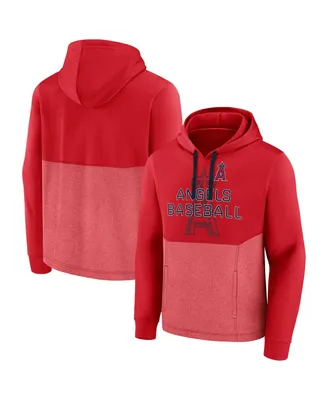 Men's Fanatics Red Los Angeles Angels Call the Shots Pullover Hoodie