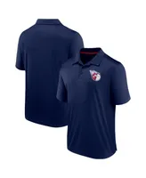 Men's Fanatics Navy Cleveland Guardians Hands Down Polo Shirt