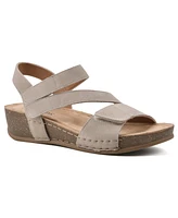 White Mountain Women's Fern Footbed Wedge Sandals