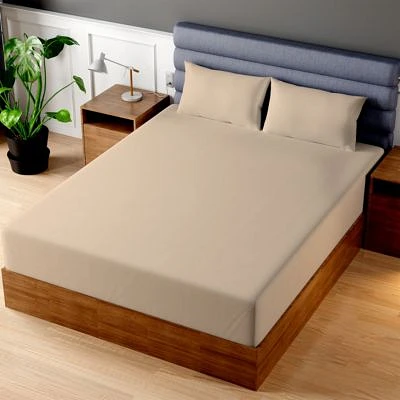Superity Linen 100 Premium Cotton Fitted Sheet Soft Breatheable 200 Thread Count 33 Inch Size