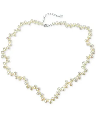 Freshwater Oval Pearl (5-6mm) Collar Necklace, 16" + 2" extender
