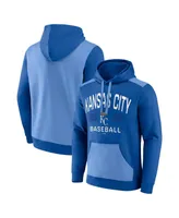 Men's Fanatics Royal, Light Blue Kansas City Royals Chip In Pullover Hoodie