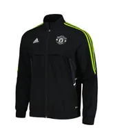 Men's adidas Black Manchester United Presentation Aeroready Full-Zip Jacket