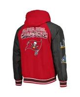 Men's G-iii Sports by Carl Banks Red Tampa Bay Buccaneers Defender Raglan Full-Zip Hoodie Varsity Jacket