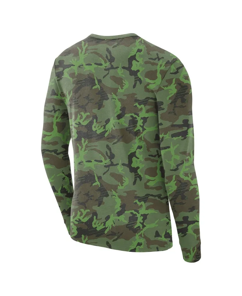 Men's Nike Camo Arkansas Razorbacks Military-Inspired Long Sleeve T-shirt