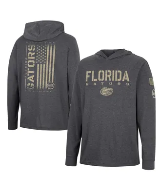 Men's Colosseum Charcoal Florida Gators Team Oht Military-Inspired Appreciation Hoodie Long Sleeve T-shirt