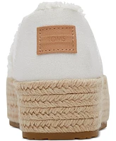 Toms Women's Valencia Canvas Platform Espadrilles