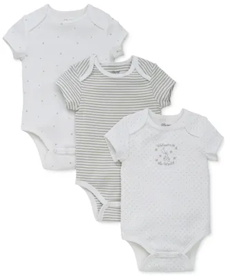 Little Me Baby Boys or Girls Welcome To The World Bodysuits, Pack of 3