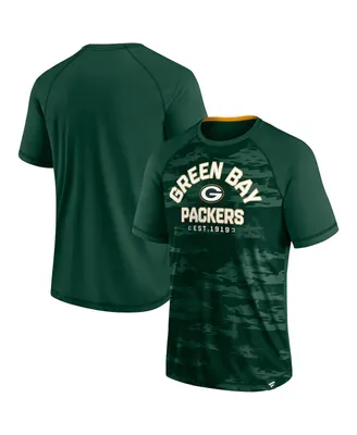 Men's Fanatics Green Bay Packers Hail Mary Raglan T-shirt