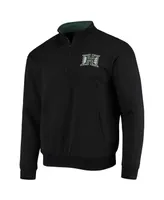 Men's Colosseum Black Hawaii Warriors Tortugas Logo Quarter-Zip Jacket