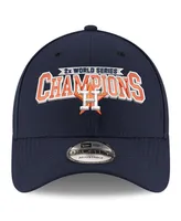 Men's New Era Navy Houston Astros Two-Time World Series Champions 9FORTY Adjustable Hat