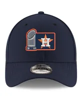 Men's New Era Navy Houston Astros 2022 World Series Champions Trophy 9FORTY Adjustable Hat