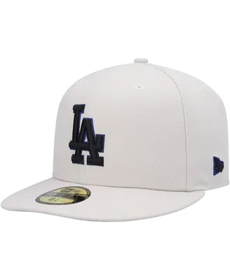 New Era Men's Khaki Los Angeles Dodgers Stone Dim Undervisor 59FIFTY Fitted Hat