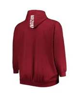 Men's Cardinal Arizona Cardinals Big and Tall Logo Pullover Hoodie