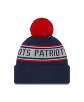 Men's New Era Navy New England Patriots Repeat Cuffed Knit Hat with Pom