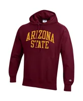 Men's Champion Maroon Arizona State Sun Devils Team Arch Reverse Weave Pullover Hoodie