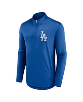 Men's Fanatics Royal Los Angeles Dodgers Tough Minded Quarter-Zip Jacket