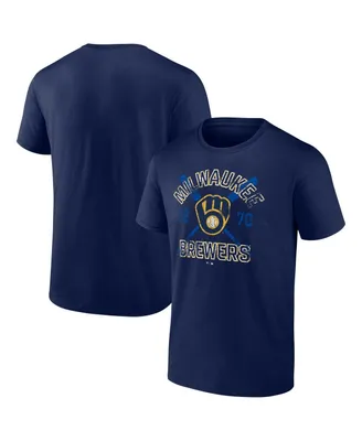 Men's Fanatics Navy Milwaukee Brewers Second Wind T-shirt