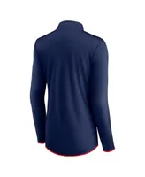 Women's Fanatics Navy Boston Red Sox Worth The Drive Quarter-Zip Jacket