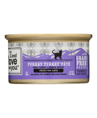 I And Love And You Natural Protein-Rich Purrky Turkey Recipe Wet Cat Food - Case of 24