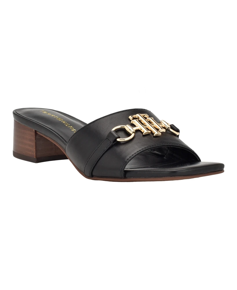 Tommy Hilfiger Women's Pippe Stacked Heel Slide-on Sandals